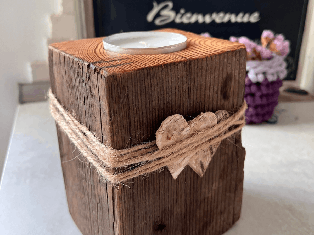 DIY Startseite DIY Windlicht, Holz, selber machen